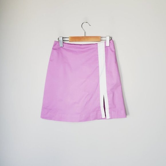 Lija Skort Athletic Golf Tennis Front Slit Cotton Mauve Pink 6 - Picture 2 of 10